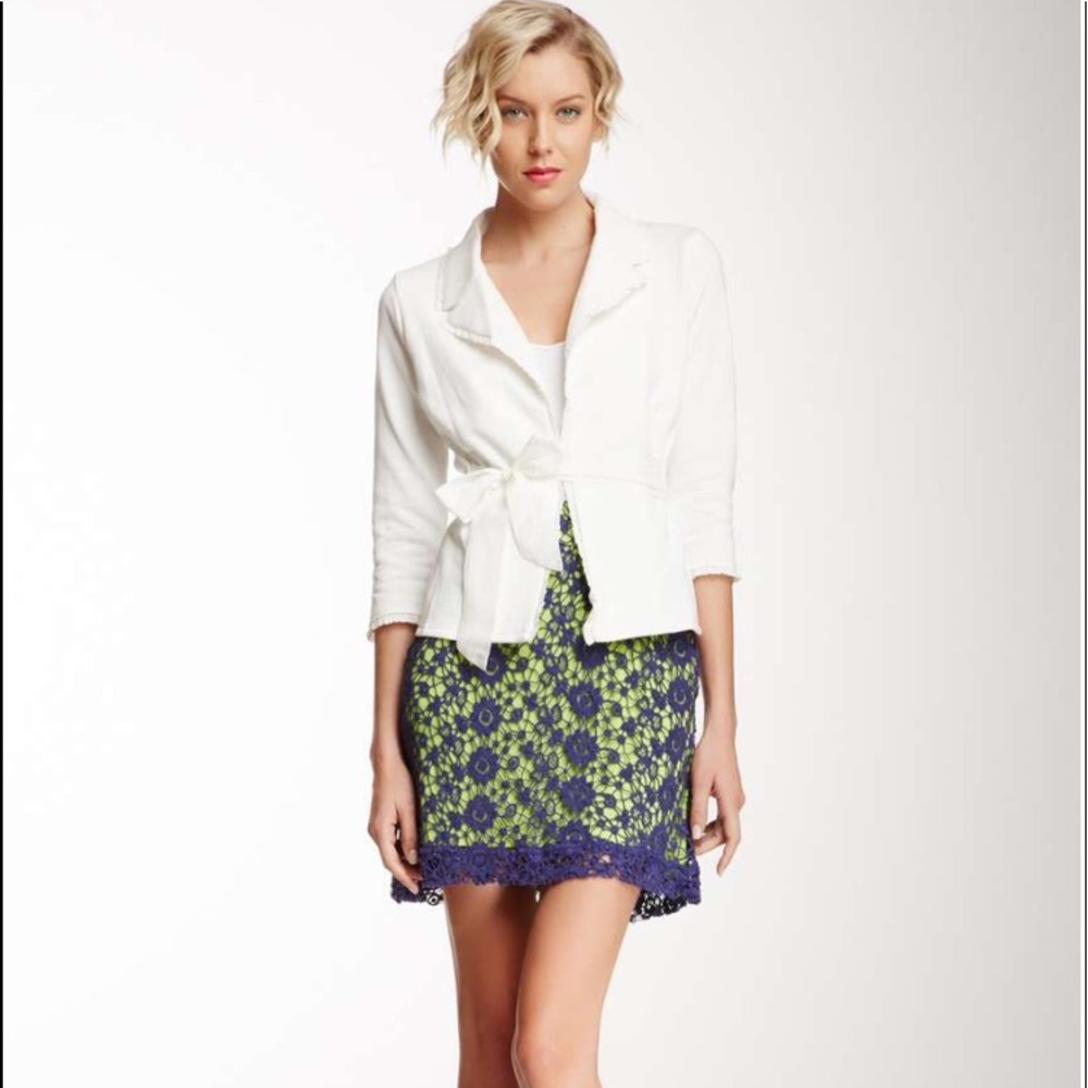 Knitted Dove Crochet Love Skirt Blue/Green